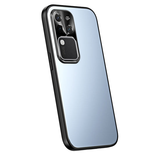 For vivo S18 Pro R-JUST RJ-61 Electroplating Frosted TPU + PC Phone Case(Blue) - S18 Pro Cases by R-JUST | Online Shopping South Africa | PMC Jewellery