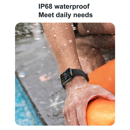 HD12 1.75 inch IP68 Waterproof Smart Watch, Support Blood Oxygen Monitoring(Black) - Smart Wristbands by PMC Jewellery | Online Shopping South Africa | PMC Jewellery