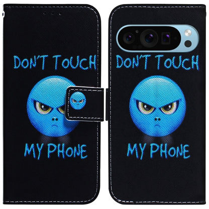 For Google Pixel 9 Pro Coloured Drawing Flip Leather Phone Case(Anger) - Google Cases by PMC Jewellery | Online Shopping South Africa | PMC Jewellery | Buy Now Pay Later Mobicred