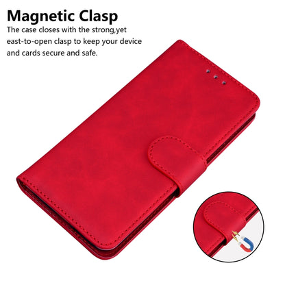 For Google Pixel 9 Pro Skin Feel Pure Color Flip Leather Phone Case(Red) - Google Cases by PMC Jewellery | Online Shopping South Africa | PMC Jewellery | Buy Now Pay Later Mobicred