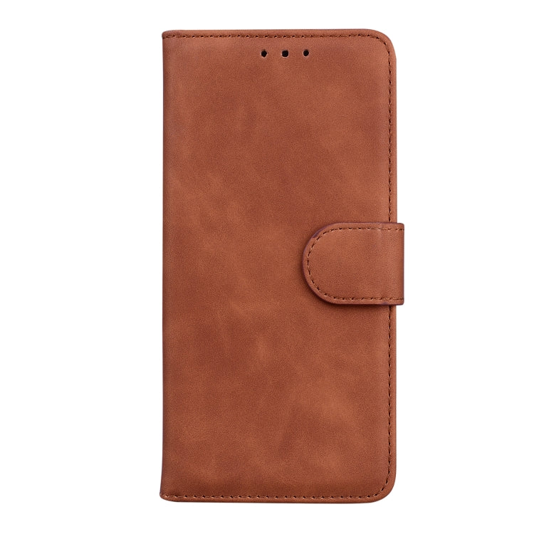 For Google Pixel 9 Skin Feel Pure Color Flip Leather Phone Case(Brown) - Google Cases by PMC Jewellery | Online Shopping South Africa | PMC Jewellery | Buy Now Pay Later Mobicred