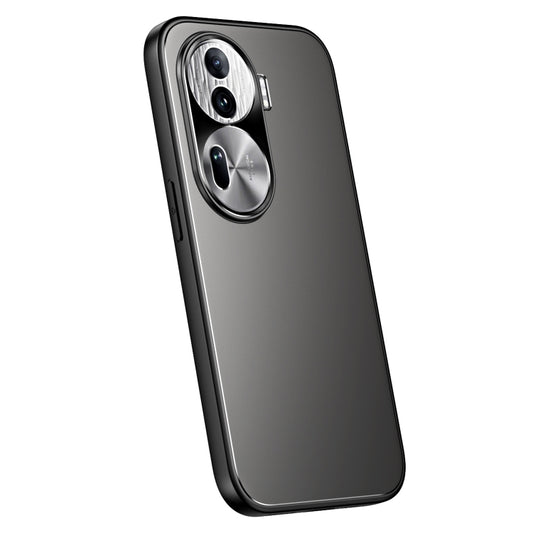 For OPPO Reno11 Global R-JUST RJ-61 Electroplating Frosted TPU + PC Phone Case(Grey) - Reno11 Cases by R-JUST | Online Shopping South Africa | PMC Jewellery