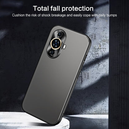 For Huawei nova 11 R-JUST RJ-61 Electroplating Frosted TPU + PC Phone Case(Silver) - Huawei Cases by R-JUST | Online Shopping South Africa | PMC Jewellery