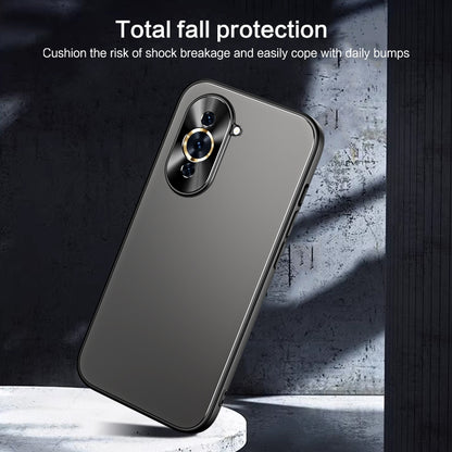 For Huawei nova 10 R-JUST RJ-61 Electroplating Frosted TPU + PC Phone Case(Grey) - Huawei Cases by R-JUST | Online Shopping South Africa | PMC Jewellery
