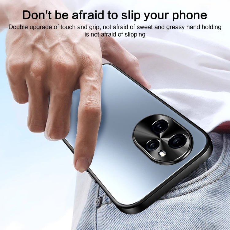 For Honor 100 Pro R-JUST RJ-61 Electroplating Frosted TPU + PC Phone Case with Holder(Silver) - Honor Cases by R-JUST | Online Shopping South Africa | PMC TechLife | Buy Now Pay Later Mobicred