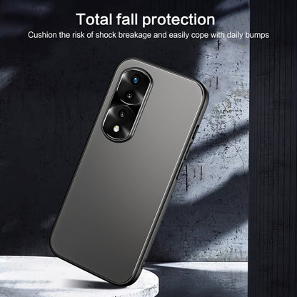 For Honor 70 Pro R-JUST RJ-61 Electroplating Frosted TPU + PC Phone Case with Holder(Grey) - Honor Cases by R-JUST | Online Shopping South Africa | PMC Jewellery