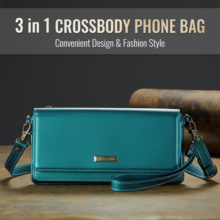 CaseMe Me30 Multi Functional Diagonal Cross Bag Phone Case(Green) - free shipping - PMC Jewellery - Order now!
