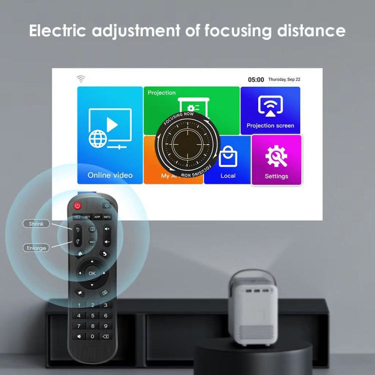 GXMO P10 Android 10 OS HD Portable WiFi Projector, Plug Type:AU Plug(White) - Mini Projector by GXMO | Online Shopping South Africa | PMC Jewellery | Buy Now Pay Later Mobicred