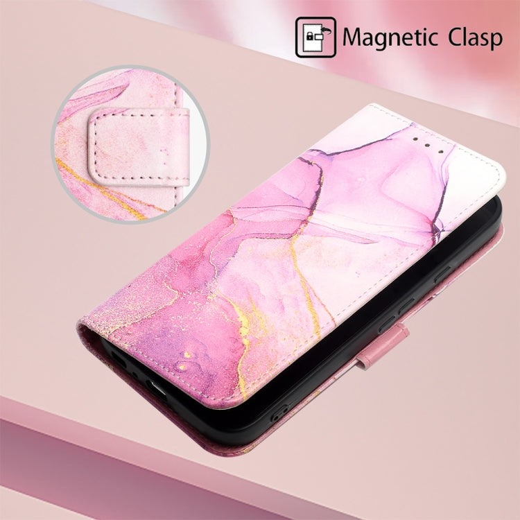 For Google Pixel 9 PT003 Marble Pattern Flip Leather Phone Case(Pink Purple Gold) - Google Cases by PMC Jewellery | Online Shopping South Africa | PMC Jewellery | Buy Now Pay Later Mobicred