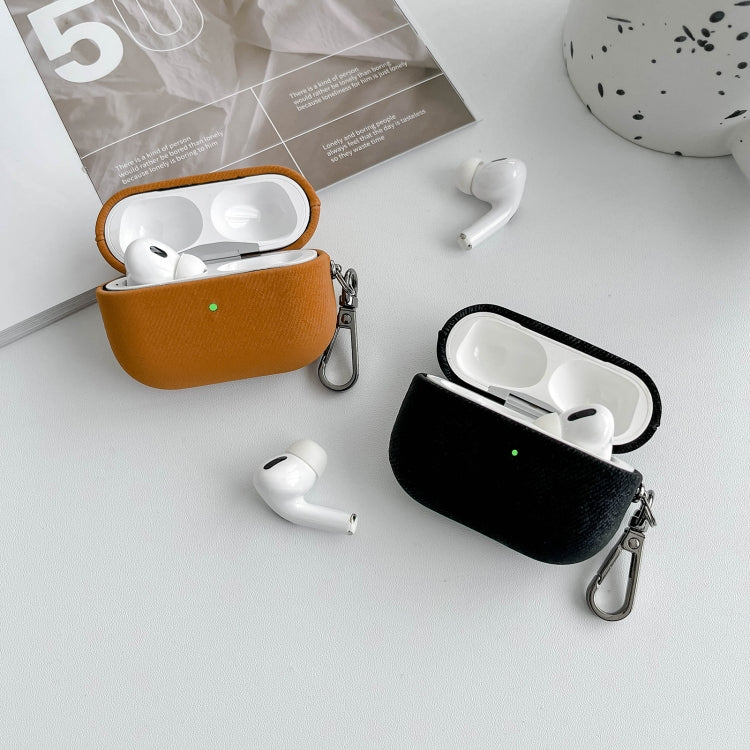 For AirPods Pro Suede Earphone Protective Case(Black) - For AirPods Pro by PMC Jewellery | Online Shopping South Africa | PMC Jewellery | Buy Now Pay Later Mobicred