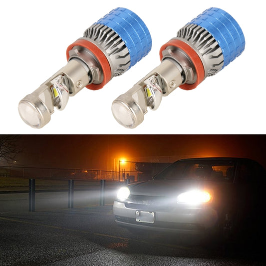 H11 Pair 55W 6000lm 6000K Car LED Mini Lens Headlight Bulb - LED Headlamps by PMC Jewellery | Online Shopping South Africa | PMC Jewellery | Buy Now Pay Later Mobicred