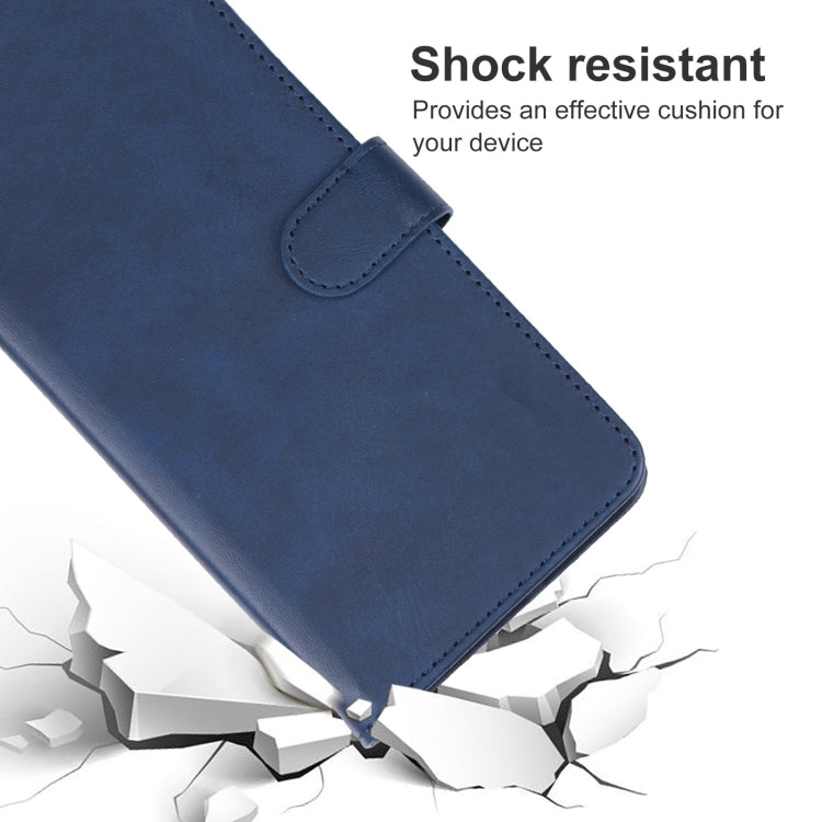 For iPhone 16 Plus Leather Phone Case(Blue) - iPhone 16 Plus Cases by PMC Jewellery | Online Shopping South Africa | PMC Jewellery | Buy Now Pay Later Mobicred