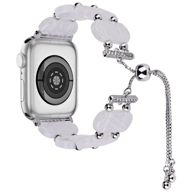 For Apple Watch SE 2022 40mm Resin Retractable Chain Watch Band(Fluorescent) - Watch Bands by PMC TechLife | Online Shopping South Africa | PMC TechLife