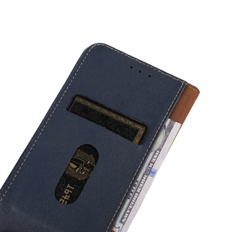 For Google Pixel 9a KHAZNEH Nappa Top Layer Cowhide Leather Phone Case(Blue) - Google Cases by PMC TechLife | Online Shopping South Africa | PMC TechLife | Buy Now Pay Later Mobicred