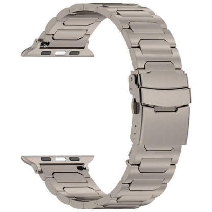 For Apple Watch Series 5 40mm I-Shaped Titanium Metal Watch Band(Titanium) - Watch Bands by PMC Jewellery | Online Shopping South Africa | PMC Jewellery