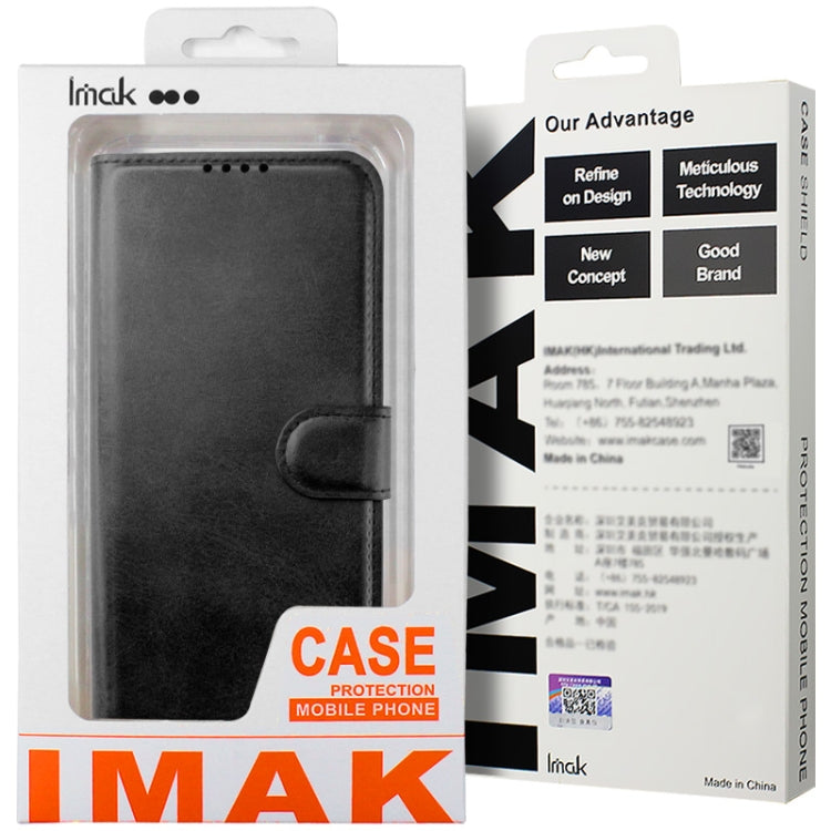 For Samsung Galaxy S24 5G IMAK Count Series Flip Leather Phone Case(Black) - Galaxy S24 5G Cases by imak | Online Shopping South Africa | PMC Jewellery | Buy Now Pay Later Mobicred