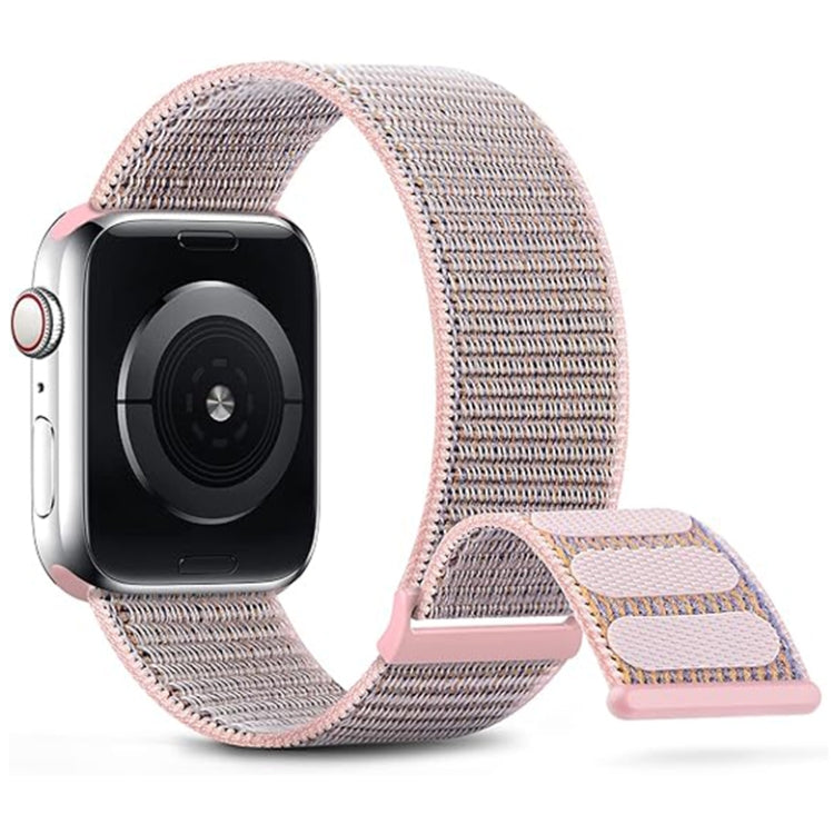 For Apple Watch Series 6 44mm Dual Hook and Loop Nylon Watch Band(Silt) - Watch Bands by PMC Jewellery | Online Shopping South Africa | PMC Jewellery