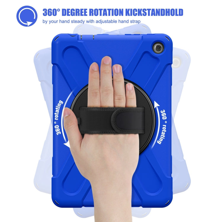 For Amazon Kindle Fire HD10 2023 Silicone Hybrid PC Full Body Tablet Case(Blue) - Amazon by PMC TechLife | Online Shopping South Africa | PMC TechLife | Buy Now Pay Later Mobicred