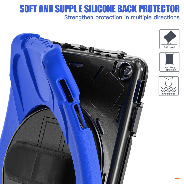 For Amazon Kindle Fire HD10 2023 Silicone Hybrid PC Full Body Tablet Case(Blue) - Amazon by PMC TechLife | Online Shopping South Africa | PMC TechLife | Buy Now Pay Later Mobicred