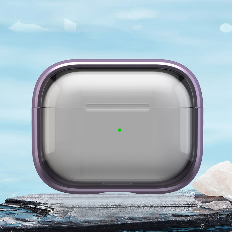 For AirPods Pro 2  TPU Hybrid PC Case with Holder(Purple) - For AirPods Pro 2 by PMC Jewellery | Online Shopping South Africa | PMC Jewellery | Buy Now Pay Later Mobicred