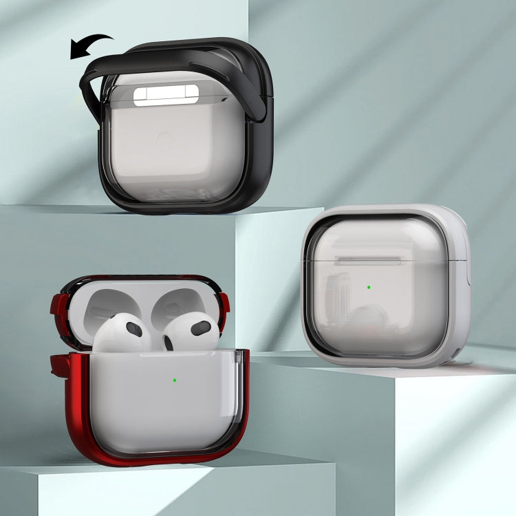 For AirPods Pro 2  TPU Hybrid PC Case with Holder(Red) - For AirPods Pro 2 by PMC Jewellery | Online Shopping South Africa | PMC Jewellery | Buy Now Pay Later Mobicred
