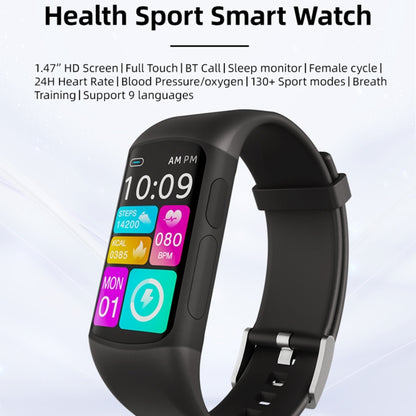 Spovan H7 BT5.3 IP67 1.47 inch Smart Sport Watch, Support Bluetooth Call / Sleep / Blood Oxygen / Heart Rate / Blood Pressure Health Monitor(Pink) - Smart Watches by SPOVAN | Online Shopping South Africa | PMC Jewellery | Buy Now Pay Later Mobicred