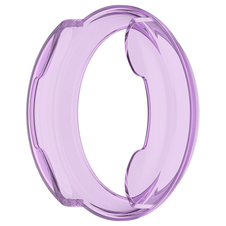 For Garmin Lily 2 Half Pack Hollow TPU Watch Protective Case(Transparent Purple) - Watch Cases by PMC Jewellery | Online Shopping South Africa | PMC Jewellery