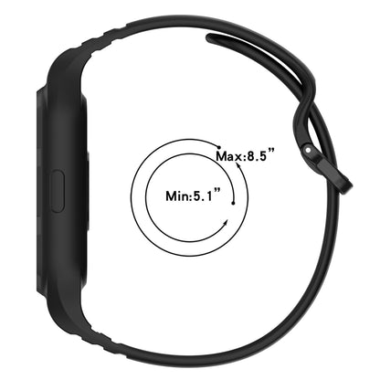 For Xiaomi Mi Band 8 Pro Solid Color Integrated TPU Watch Band(Grey) - Watch Bands by PMC Jewellery | Online Shopping South Africa | PMC Jewellery