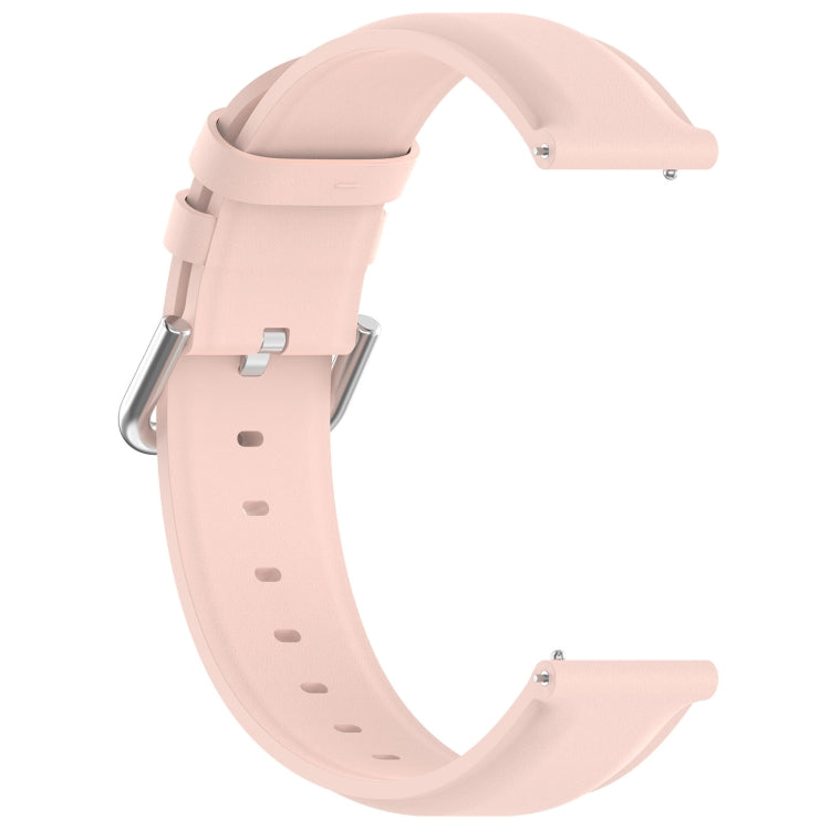 For CMF Watch Pro D395 22mm Round Tail Genuine Leather Watch Band(Pink) - Watch Bands by PMC Jewellery | Online Shopping South Africa | PMC Jewellery