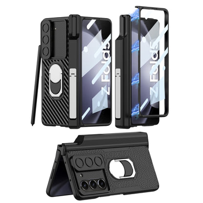 For Samsung Galaxy Z Fold5 GKK Integrated Magnetic Armor Full Coverage Phone Case(Brushed Texture) - Galaxy Z Fold5 Cases by GKK | Online Shopping South Africa | PMC Jewellery | Buy Now Pay Later Mobicred