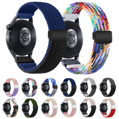 22mm Two-color Magnetic Braided Nylon Watch Band(Colorful Denim) - 22mm Bands by PMC Jewellery | Online Shopping South Africa | PMC Jewellery