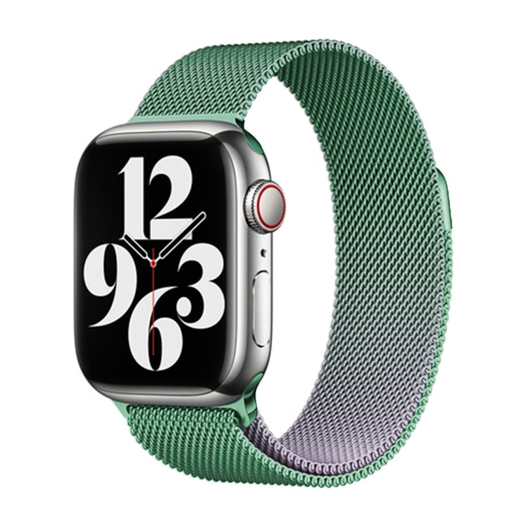 For Apple Watch SE 2022 40mm Milan Gradient Loop Magnetic Buckle Watch Band(Light Violet) - Watch Bands by PMC TechLife | Online Shopping South Africa | PMC TechLife