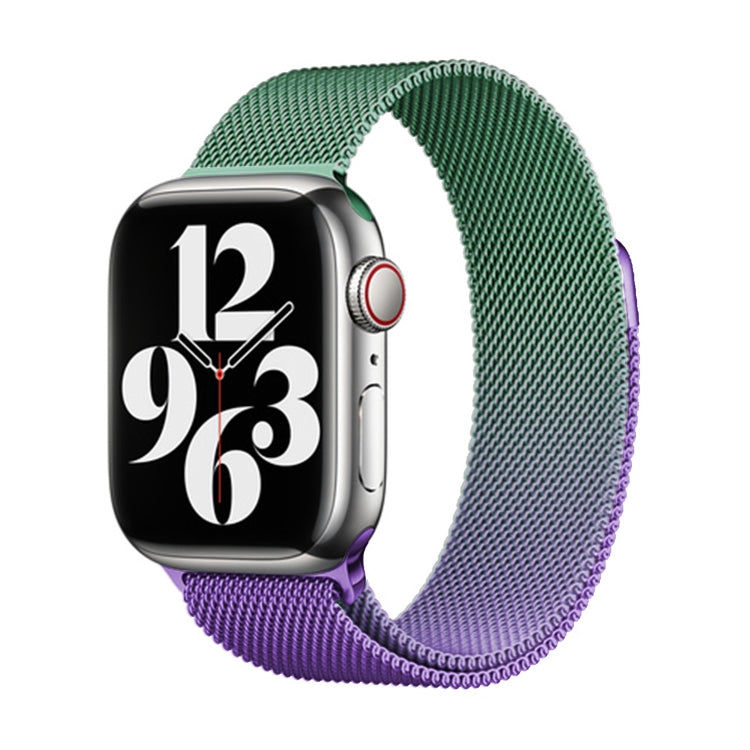 For Apple Watch 38mm Milan Gradient Loop Magnetic Buckle Watch Band(Violet Orchid) - Watch Bands by PMC Jewellery | Online Shopping South Africa | PMC Jewellery