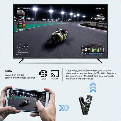 LEMFO DQ10 Allwinner H618 Quad Core ARM Cortex A53 8K HD Android TV Stick, RAM:2GB+16GB(EU Plug) - Android TV Sticks by LEMFO | Online Shopping South Africa | PMC Jewellery | Buy Now Pay Later Mobicred