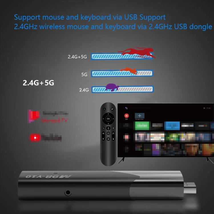 M98-Y10 Allwinner H618 Quad-Core ARM Cortex A53 6K HD Android TV Stick, RAM:2GB+16GB(UK Plug) - Android TV Sticks by PMC Jewellery | Online Shopping South Africa | PMC Jewellery | Buy Now Pay Later Mobicred