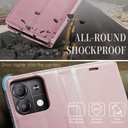 For Xiaomi Redmi Note 13 5G CaseMe 003 Crazy Horse Texture Flip Leather Phone Case(Pink) - Xiaomi Cases by CaseMe | Online Shopping South Africa | PMC Jewellery | Buy Now Pay Later Mobicred