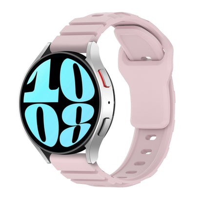 18mm Armor Silicone Watch Band(Pink) - 20mm Bands by PMC Jewellery | Online Shopping South Africa | PMC Jewellery