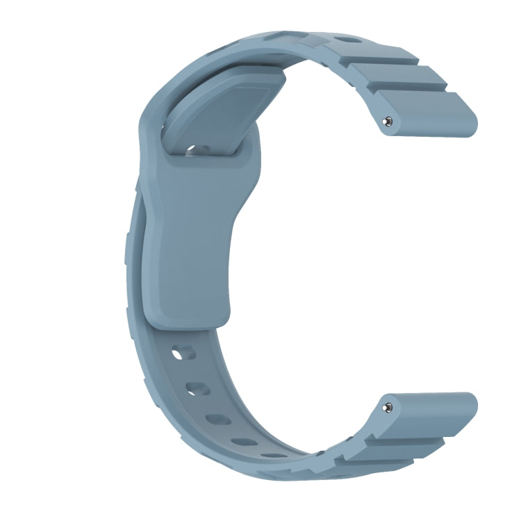 20mm Armor Silicone Watch Band(Rock Blue) - 20mm Bands by PMC Jewellery | Online Shopping South Africa | PMC Jewellery