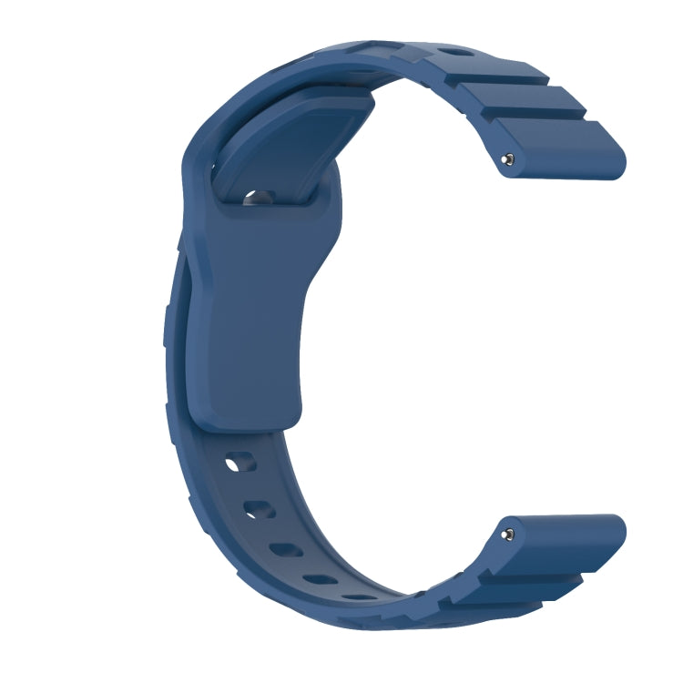 22mm Armor Silicone Watch Band(Dark Blue) - 22mm Bands by PMC TechLife | Online Shopping South Africa | PMC TechLife