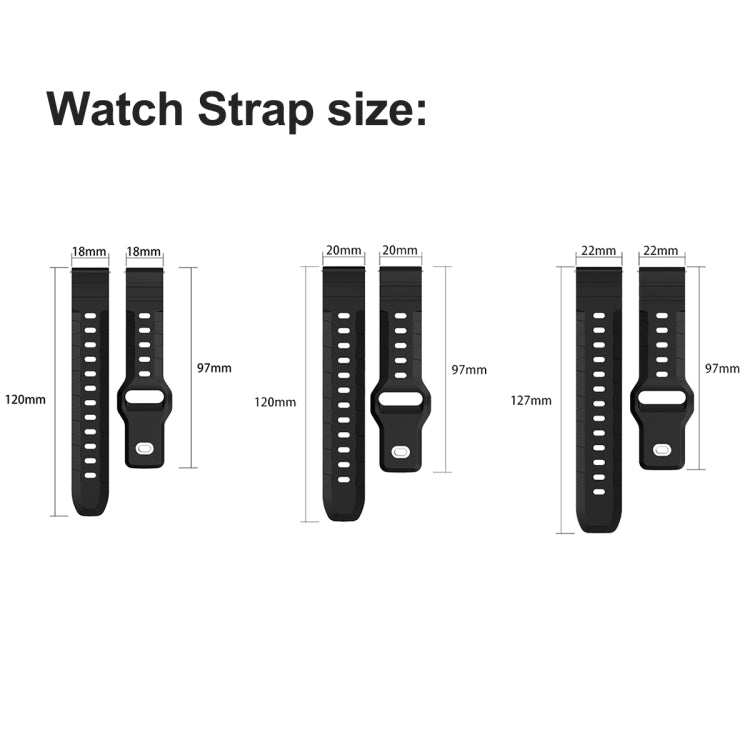 20mm Armor Silicone Watch Band(Rock Blue) - 20mm Bands by PMC TechLife | Online Shopping South Africa | PMC TechLife