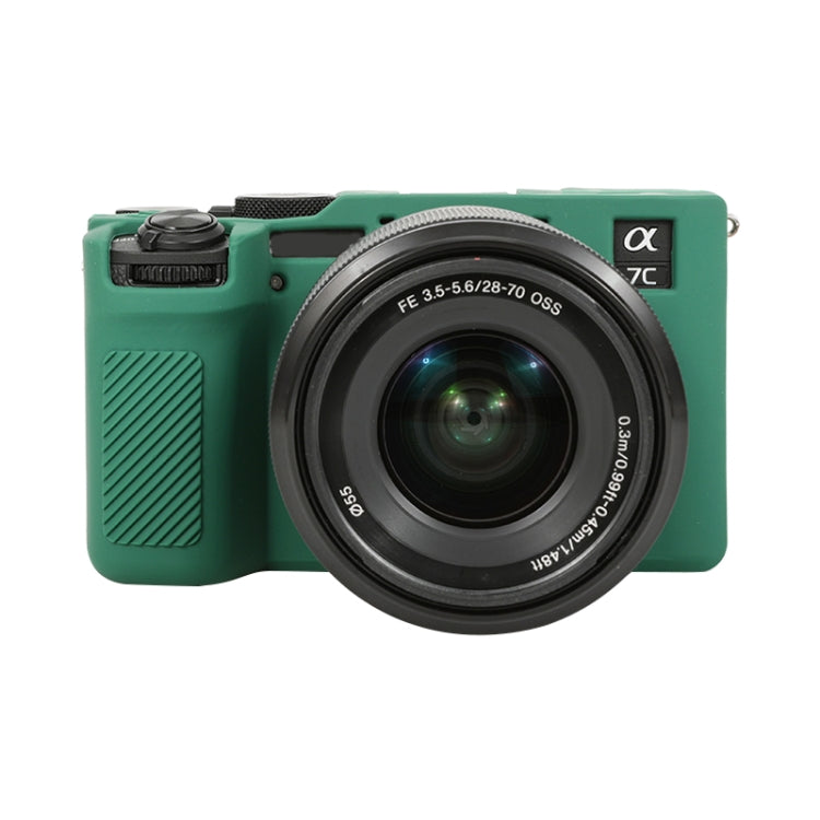 For Sony ILCE-7CM2 / A7C II / A7CR Glossy Soft Silicone Protective Case(Green) - Protective Case by PMC TechLife | Online Shopping South Africa | PMC TechLife | Buy Now Pay Later Mobicred