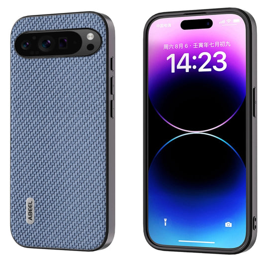 For Google Pixel 9 Pro ABEEL Carbon Fiber Texture Protective Phone Case(Light Blue) - Google Cases by PMC Jewellery | Online Shopping South Africa | PMC Jewellery | Buy Now Pay Later Mobicred