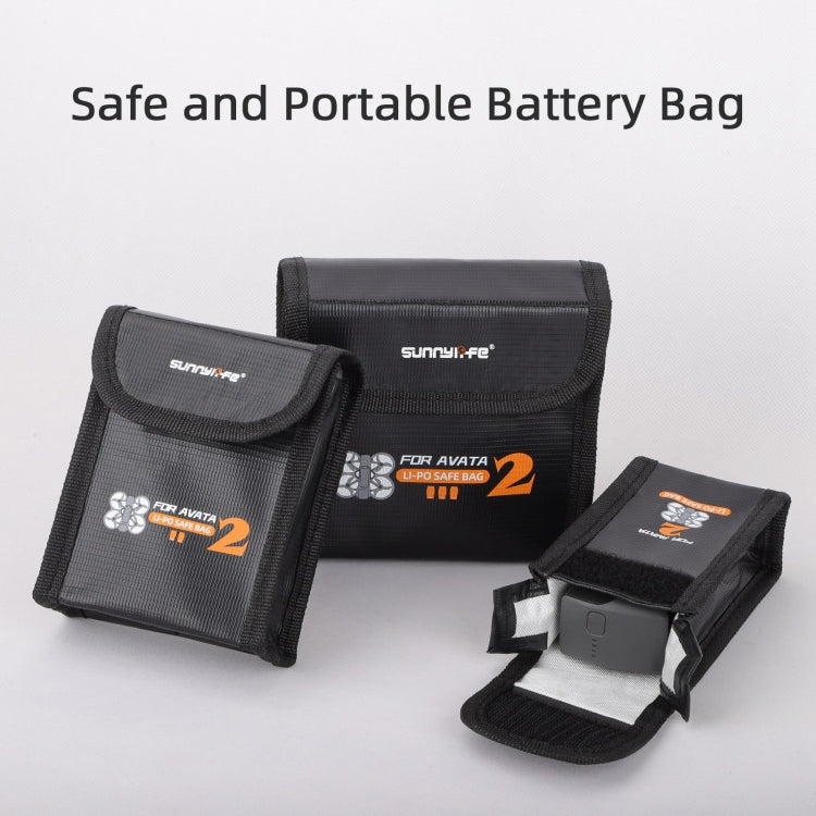 For DJI Avata 2 Sunnylife Battery Explosion-proof Safe Bag Protective Li-Po Safe Bag(For 2pcs Batteries) -  by Sunnylife | Online Shopping South Africa | PMC Jewellery