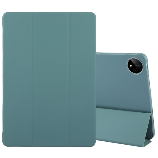 For Huawei MatePad Pro 11 2022/2024 Tri-fold Silicone Leather Tablet Case(Dark Green) - Huawei by PMC Jewellery | Online Shopping South Africa | PMC Jewellery | Buy Now Pay Later Mobicred