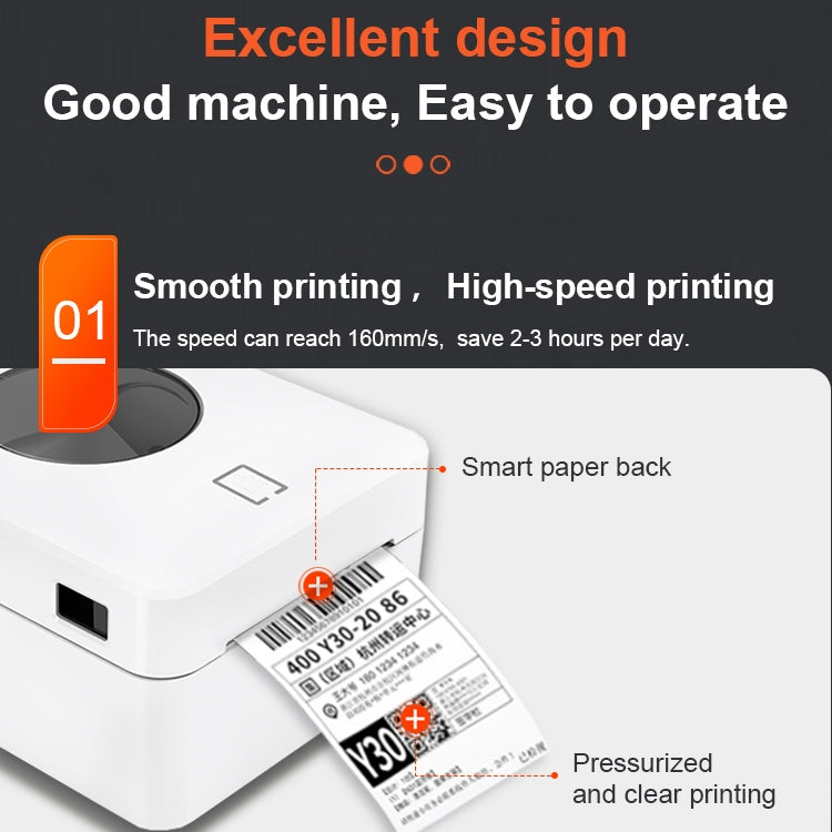 ZJ-9250 100x150mm USB Thermal Label Printer, Plug:US Plug(Black) - Printer by PMC TechLife | Online Shopping South Africa | PMC TechLife | Buy Now Pay Later Mobicred