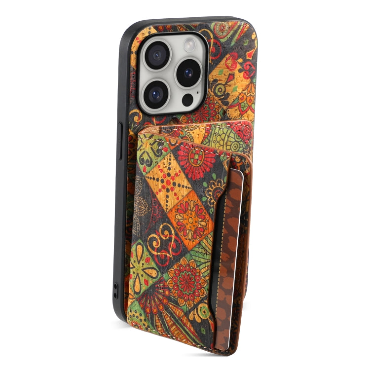 For iPhone 16 Pro Max Card Slot Holder Phone Case(Autumn Yellow) - iPhone 16 Pro Max Cases by PMC TechLife | Online Shopping South Africa | PMC TechLife | Buy Now Pay Later Mobicred