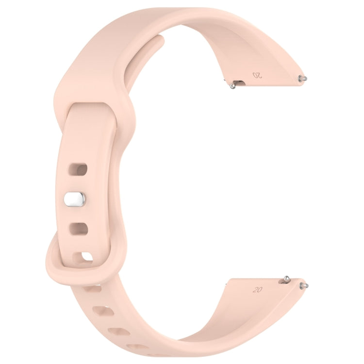 20mm Slim Reverse Buckle Silicone Watch Band(Flesh Pink) - 20mm Bands by PMC TechLife | Online Shopping South Africa | PMC TechLife