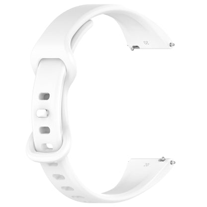 22mm Slim Reverse Buckle Silicone Watch Band(White) - 22mm Bands by PMC Jewellery | Online Shopping South Africa | PMC Jewellery