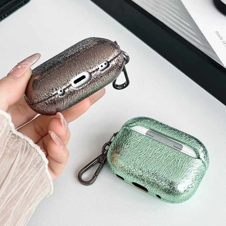 For AirPods 3 Burst Leather Texture Bluetooth Earphone Protective Case(Rose Gold) - For AirPods 3 by PMC Jewellery | Online Shopping South Africa | PMC Jewellery | Buy Now Pay Later Mobicred