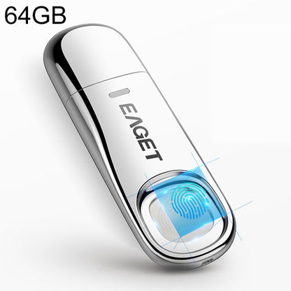 EAGET FU60 64G USB 3.0 Interface Metal Flash U Disk with Fingerprint Identification - USB Flash Drives by EAGET | Online Shopping South Africa | PMC Jewellery | Buy Now Pay Later Mobicred